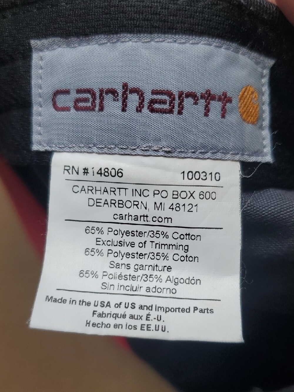 Carhartt Men’s Dark Blue Patch Logo Cap - Picture 5 of 8